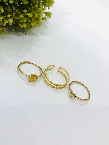 Golden Stack Ring